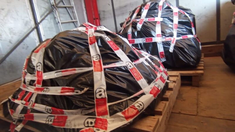 Embalaje final de residuos de amianto