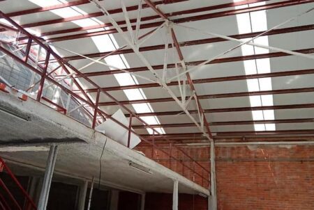 Retirada de amianto industrial y substitución de tejado en Barcelona