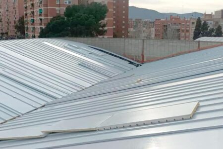 Retirada de amianto y substitución cubierta de fibrocemento
